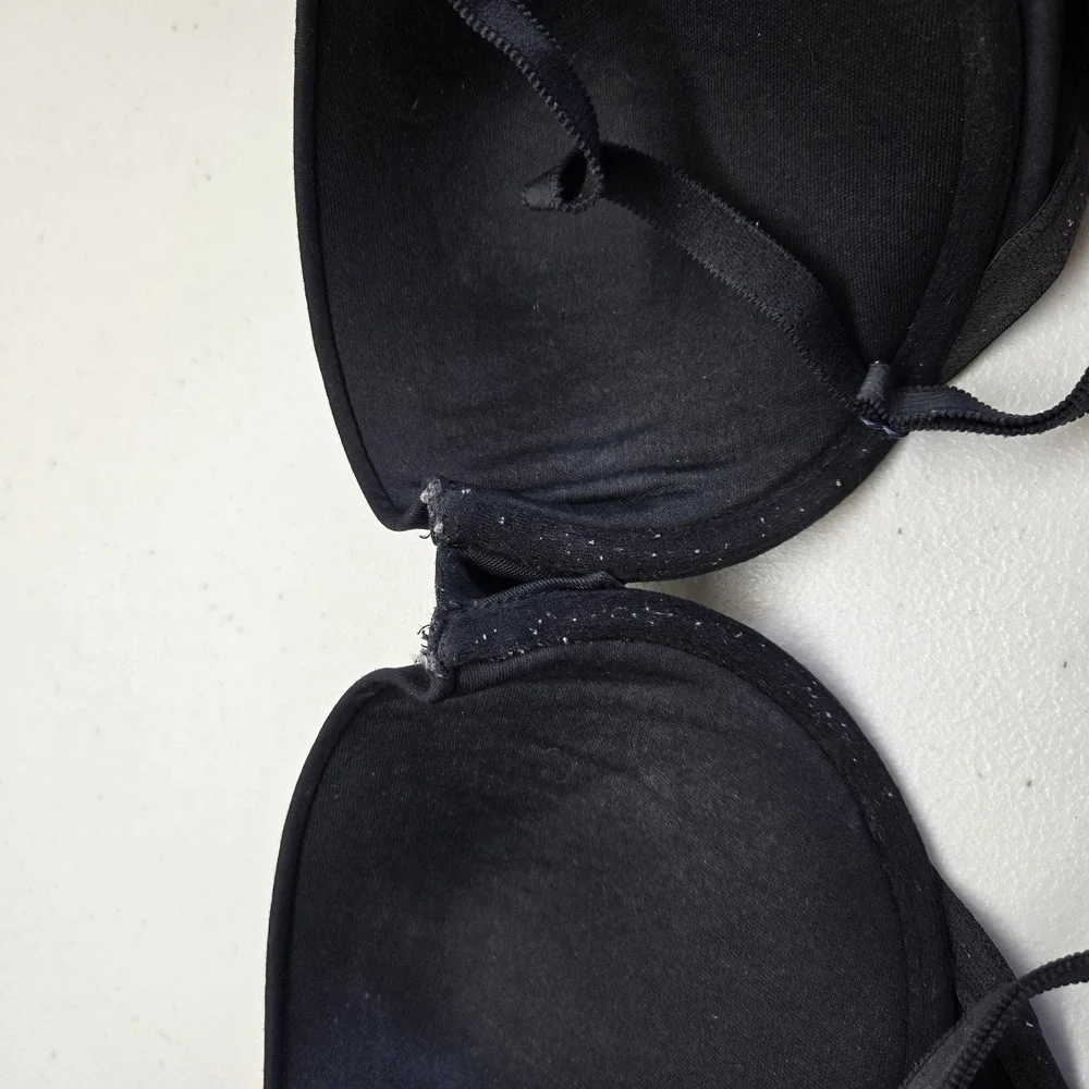 PINK‎ Victoria's Secret Women Bra 34D Black Push Up Underwired Strap